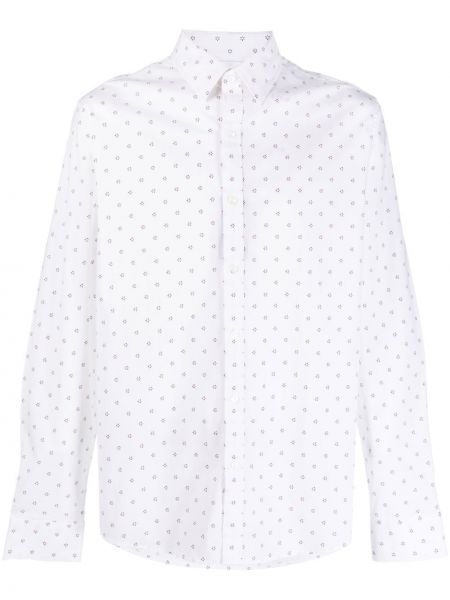 Slim fit srajca s cvetličnim vzorcem s potiskom Michael Kors bela