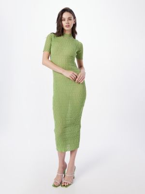Πλεκτή φόρεμα Weekday πράσινο