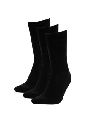 Bavlnené ponožky Defacto čierna