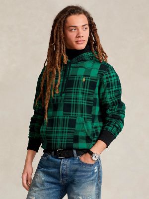 Sudadera con capucha de algodón Polo Ralph Lauren verde