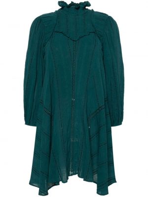 Fodros mini ruha Marant Etoile zöld