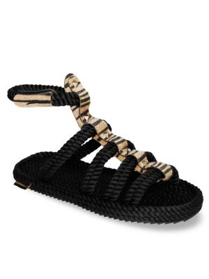 Sandale sa zebra printom Bohonomad crna