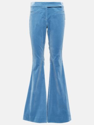 Aksamitne spodnie Dorothee Schumacher niebieskie