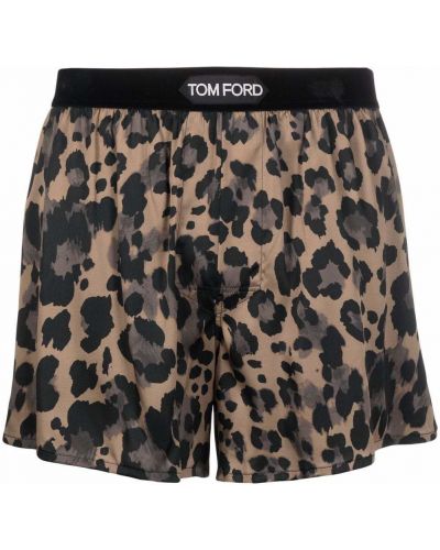 Raštuotos šortai leopardinės Tom Ford