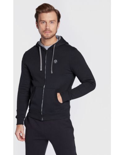 North Sails Pulóver 691032 Fekete Regular Fit