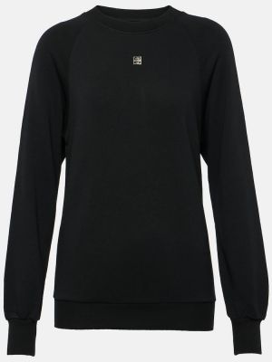 Pamut fleece melegítő felső Givenchy fekete