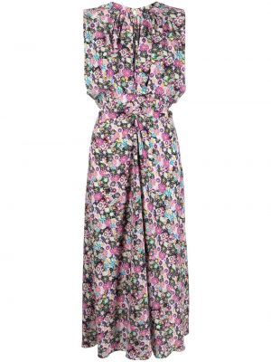 Trykt floral ermeløs dress Isabel Marant rosa