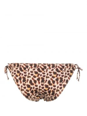 Bikini à imprimé léopard Roseanna marron