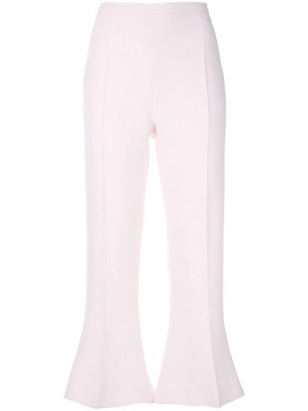 Укороченные брюки расклешенные Antonio Berardi, розовые