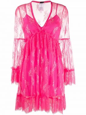 Blonder v-hals floral dress Pinko rosa