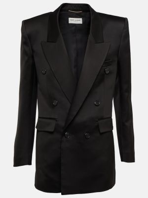 Svileni odijelo Saint Laurent crna