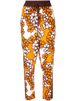 Pantalones de flores con estampado 3.1 Phillip Lim naranja