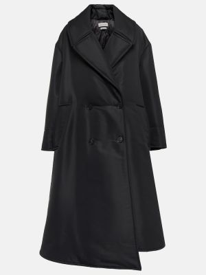 Oversize палто Alexander Mcqueen черно