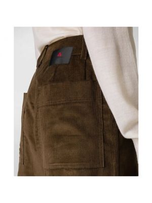 Прямые брюки с карманами Peuterey коричневые