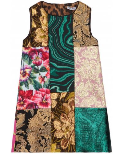 Сукня з парчі печворк Dolce & Gabbana