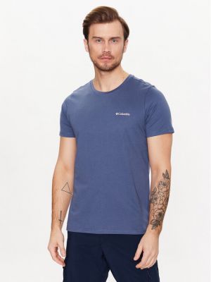 T-shirt Columbia blau