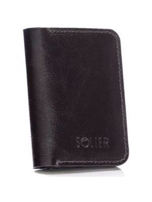 Brązowy portfel slim fit Solier