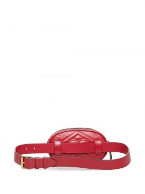 Pásek Gucci Pre-owned červený