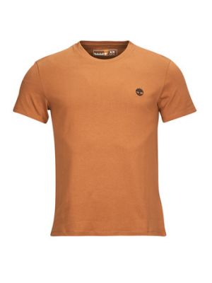 T-shirt slim fit in jersey Timberland marrone