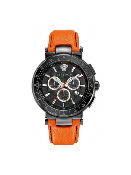 Pomarańczowy zegarek Versace