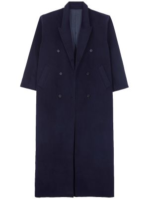 Vlnený kabát The Frankie Shop modrá