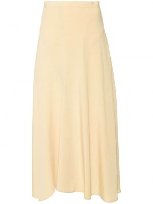 Midi suknja Isabel Marant žuta