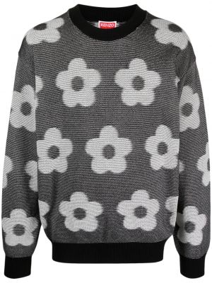 Bombažni pulover s cvetličnim vzorcem Kenzo