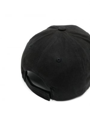Haftowana czapka z daszkiem bawełniana Zadig&voltaire czarna
