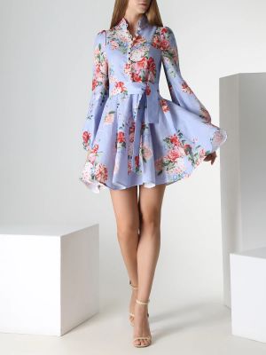 Льняное платье Forte Dei Marmi Couture голубое