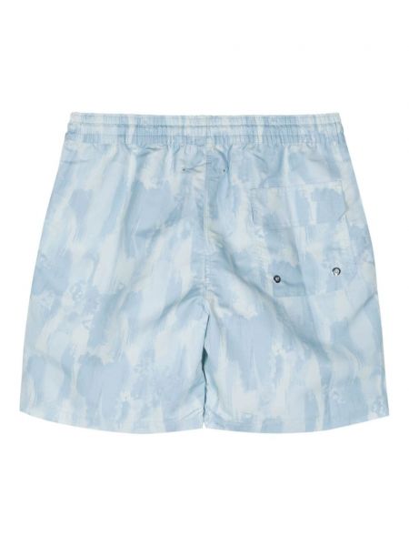 Shorts à imprimé à motifs abstraits Frescobol Carioca bleu
