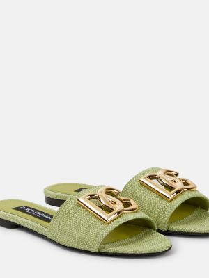 Ниски обувки Dolce&gabbana зелено
