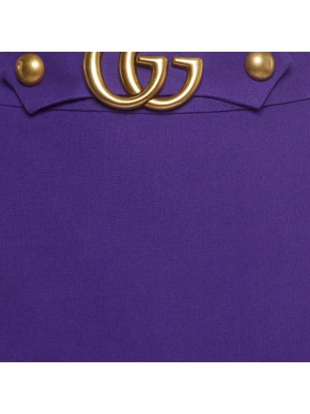 Falda de seda Gucci Vintage violeta