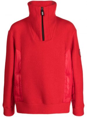 Bluza rozpinana filcowa Giorgio Armani czerwona