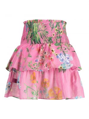 Květinové sukně s potiskem Cynthia Rowley růžové