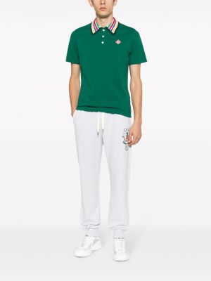 Megztas polo marškinėliai Casablanca žalia