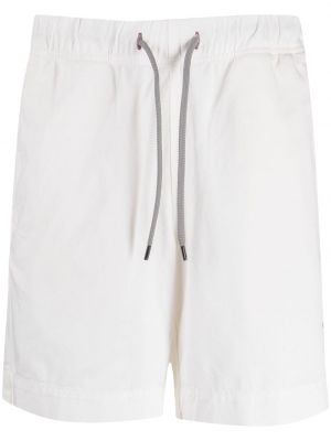Shorts de sport brodeés en coton Ps Paul Smith blanc