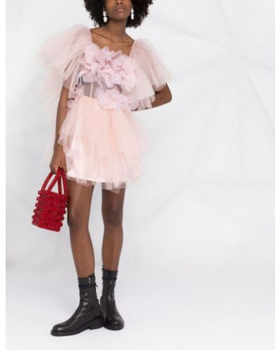Sukienka mini tiulowa Loulou różowa