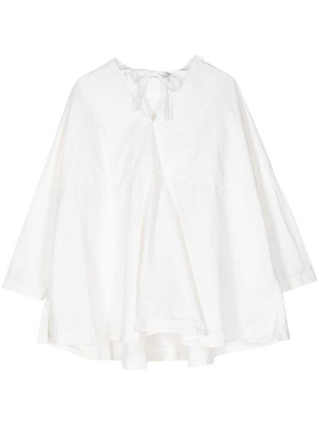 Памучна блуза Casey Casey бяло