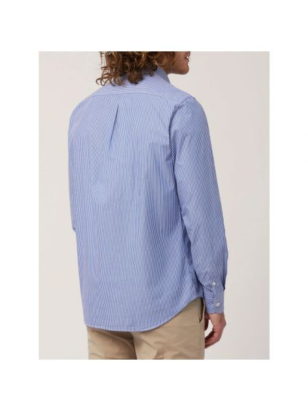 Camisa de algodón casual Harmont & Blaine azul