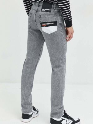 Дънки Karl Lagerfeld Jeans сиво