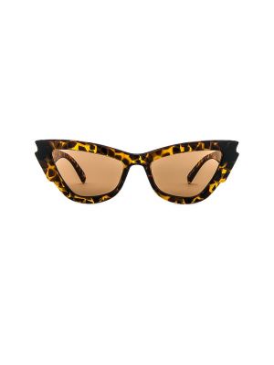 Gafas de sol leopardo Le Specs marrón