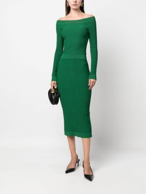 Pouzdrová sukně Alberta Ferretti zelené