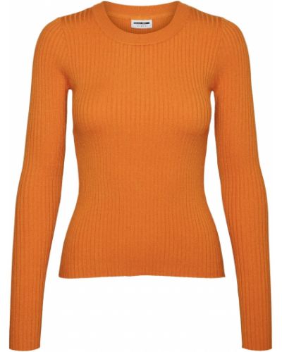 Viskózový nylonový priliehavý sveter Noisy May Petite - oranžová