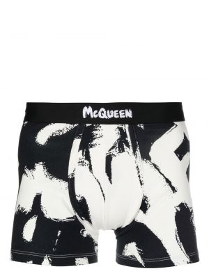 Trykt shorts Alexander Mcqueen svart