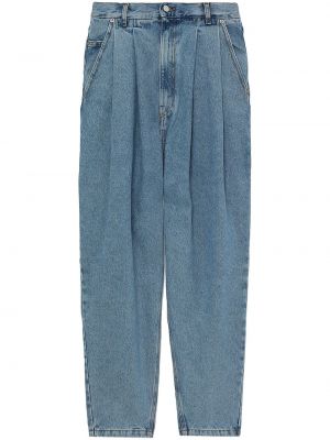 Plisované džínsy s rovným strihom Hed Mayner modrá