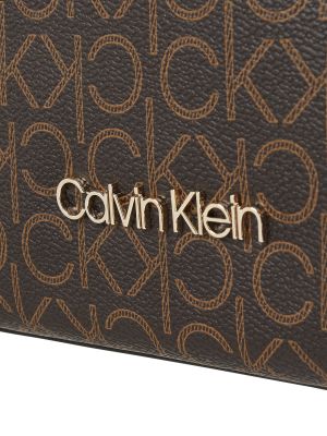 Shopperka Ck Calvin Klein brązowa