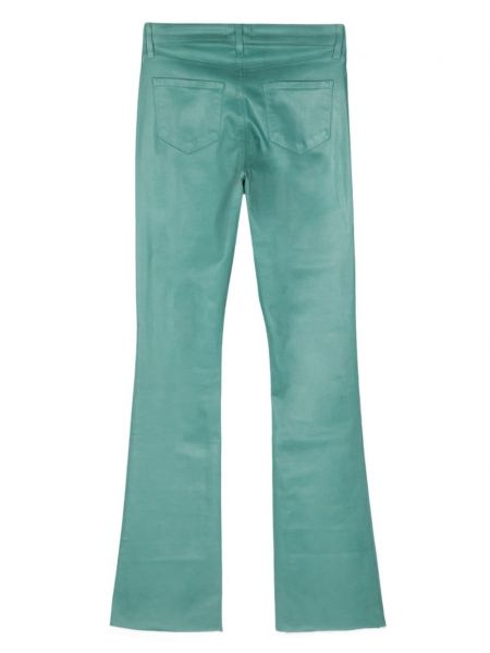 Strečové džíny s vysokým pasem L'agence zelené