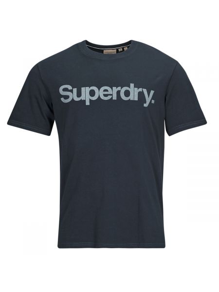 Laza szabású rövid ujjú póló Superdry fekete