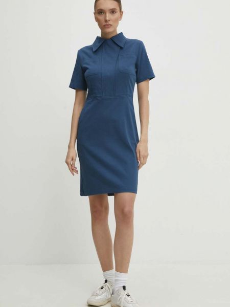 Sukienka mini dopasowana Answear Lab niebieska