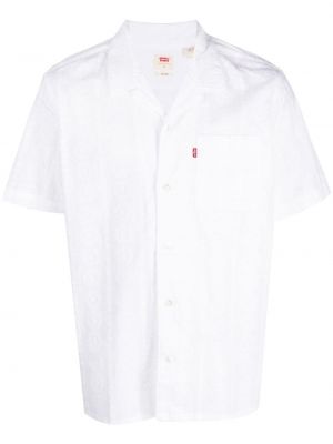 Памучна риза Levi's® бяло